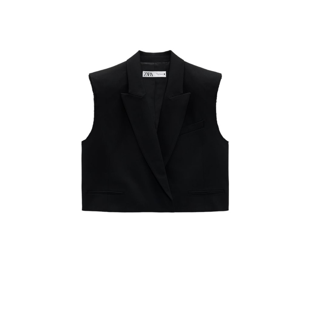 Zara cropped vest
